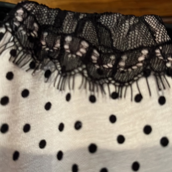NWOT Polka Dot & Lace Baby Doll Tank - Picture 6 of 9